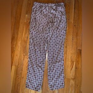 Freeway silky trouser pants mandala print Sz L